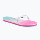 Women's flip flops ROXY Viva Jelly 2021 white/crazy pink/turquoise