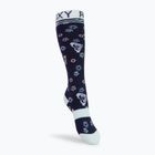 Children's snowboard socks ROXY Frosty 2021 medieval blue neo logo