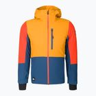 Quiksilver Kai Jones Ambition children's snowboard jacket orange and navy EQBTJ03169