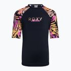 Children's swimming T-shirt ROXY Active Joy Lycra 2021 anthracite zebra jungle girl