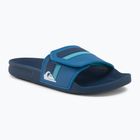 Men's flip-flops Quiksilver Rivi Slide Adjust blue/blue/green