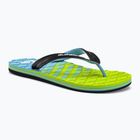 Men's Quiksilver Oahuey green flip flops AQYL101313