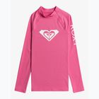 ROXY Whole Hearted shocking pink children's swimming longsleeve