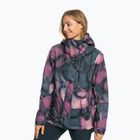 Women's snowboard jacket ROXY Jetty true black pansy