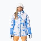 Women's snowboard jacket ROXY Chloe Kim azure blue clouds