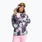 Women's snowboard jacket ROXY Jet Ski true black blurry flower