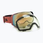 Quiksilver Greenwood S3 black redwood / clux gold mi snowboard goggles