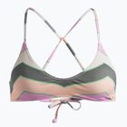 ROXY Vista Stripe Strappy swimsuit top agave green very vista stripe