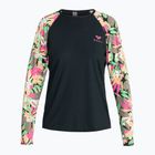 Women's swimming longsleeve ROXY Lycra Printed anthracite palm song s