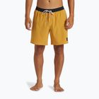 Men's Quiksilver Original Straight 17 mustard swim shorts