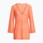 Women's Roxy Love Coastline Beach V Neck dress apricot brandy