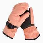 Children's snowboard gloves ROXY Roxy Jetty Girl Solid Mitt peach pink