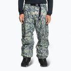 Men's Quiksilver Snow Down Cargo woodland abstract sea spray snowboard trousers