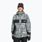 Men's snowboard jacket Quiksilver High Altitude 20K woodland abstract sea spray
