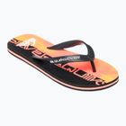 Quiksilver Molokai men's flip flops Art 25 fiery coral wordblock