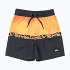 Quiksilver Everyday Straight Volley 12" fiery coral wordblock children's swim shorts