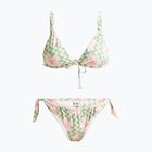 Women's two-piece swimsuit ROXY Hibiscus Daze Elongated Tri basil party waves yw