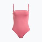 Women's one-piece swimsuit ROXY Solid Beach Classics Bandeau heather rose