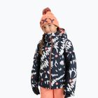 Children's snowboard jacket ROXY Free Jet true black/big flower