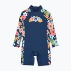 Children's overall UPF 50+ ROXY Morning Flower Springsuit mood indigo morning flowers