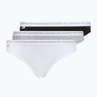 Women's briefs Lacoste 8F1338 3 pairs black/white/silver chine
