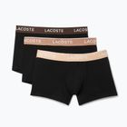 Lacoste boxer shorts 5H3401 3 pairs black/biscuit/baguette