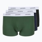 Men's boxers Lacoste 5H5150 3 pairs black/green/navy blue