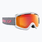 Julbo June white/black/goldange/flash red ski goggles