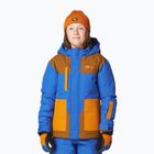 Picture Olyver deep marine / choco children's ski jacket . honey