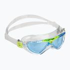 Aquasphere Vista transparent/bright green/blue children's swim mask MS5630031LB