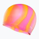 Swim cap TYR Multi-Color Silicone orange/pink