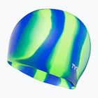 Swim cap TYR Multi-Color Silicone green/blue multi