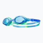 TYR Swimple Tie Dye Non-Mirrored blue/blue/green children's swimming goggles