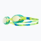 TYR Swimple Tie Dye Mirrored gold/green/blue children's swimming goggles