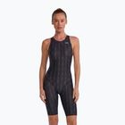 Ladies' one-piece swimsuit TYR Fusion 2 Aerofit Shortjohn black