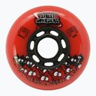 Roller skate wheels FR Skates Street Invaders Wheels 80mm/84A X4 red/black