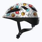 Children's bicycle helmet ABUS Smooty 2.0 white smiley