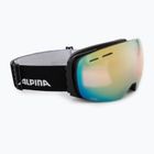 Ski goggles Alpina Granby QV black matt/gold sph