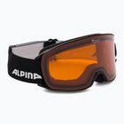 Ski goggles Alpina Nakiska black matt/orange