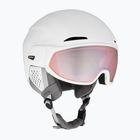 Alpina Oro QV Mips white matt/water pink ski helmet