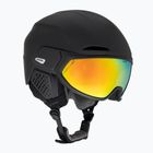 Alpina Alto Q-Lite black matt/gold mirror ski helmet