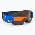 Alpina Piney children's ski goggles black/ blue matt/ orange