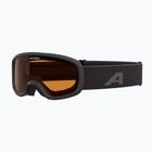 Children's ski goggles Alpina Piney 2.0 black matte/orange