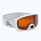 Children's ski goggles Alpina Piney 2.0 white matt/orange