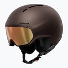 Ski helmet Alpina Vizzard Q-Lite ox brown att