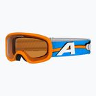 Children's ski goggles Alpina Piney 2.0 orange/blue matt