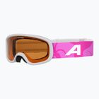Children's ski goggles Alpina Piney 2.0 white/pink matt