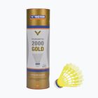 Badminton shuttlecocks VICTOR Nylon Shuttle 2000 medium 6 pcs. yellow