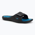 Women's slides aquafeel Profi Pool black / turqoise