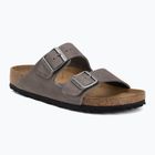 Slides BIRKENSTOCK Arizona Soft Footbed Oiled Leather Narrow iron